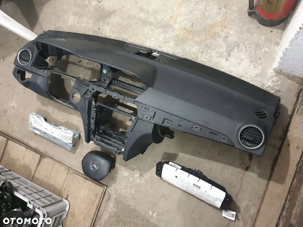 MERCEDES C-KLASA LIFT W204 11-14 airbag deska konsola kpl. ORYGIN. - 3