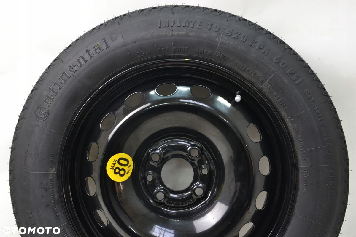 KOŁO DOJAZDOWE R15 FIAT 500 ABARTH 2016-OBECNIE ZESTAW -30% - 2