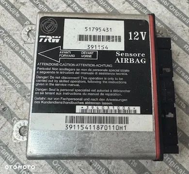 FIAT GRANDE PUNTO 51795431MODUŁ SENSOR AIRBAG 51795431