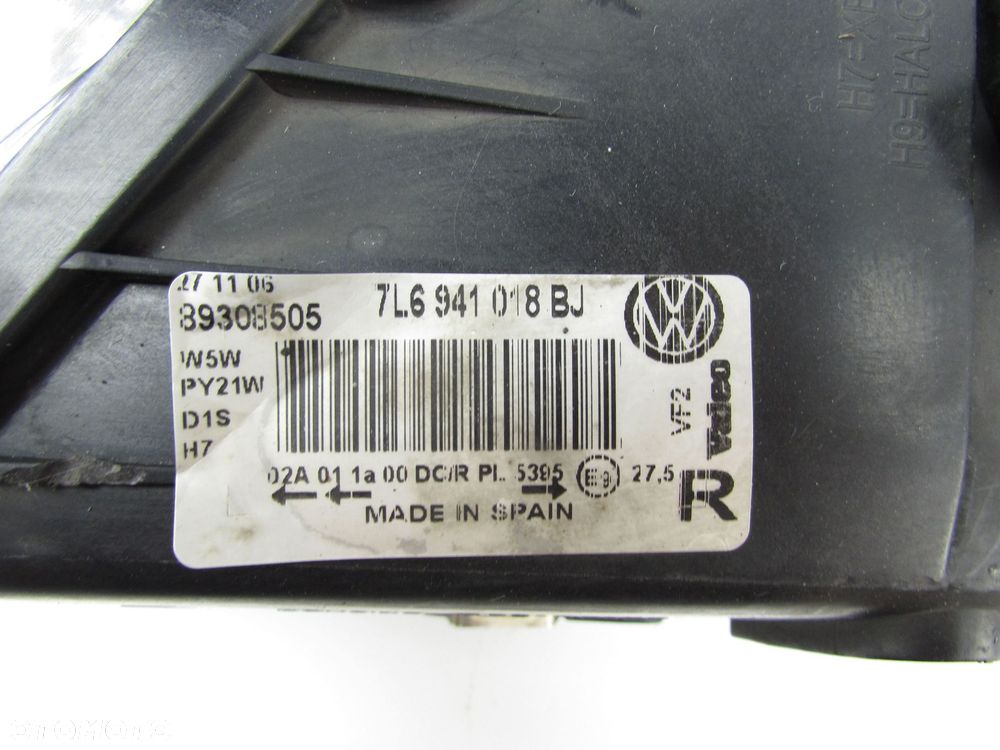 VW TOUAREG 7L 03-10 LAMPA REFLEKTOR PRZOD PRAWY XENON SOCZEWKA UK 7L6941018BJ - 11