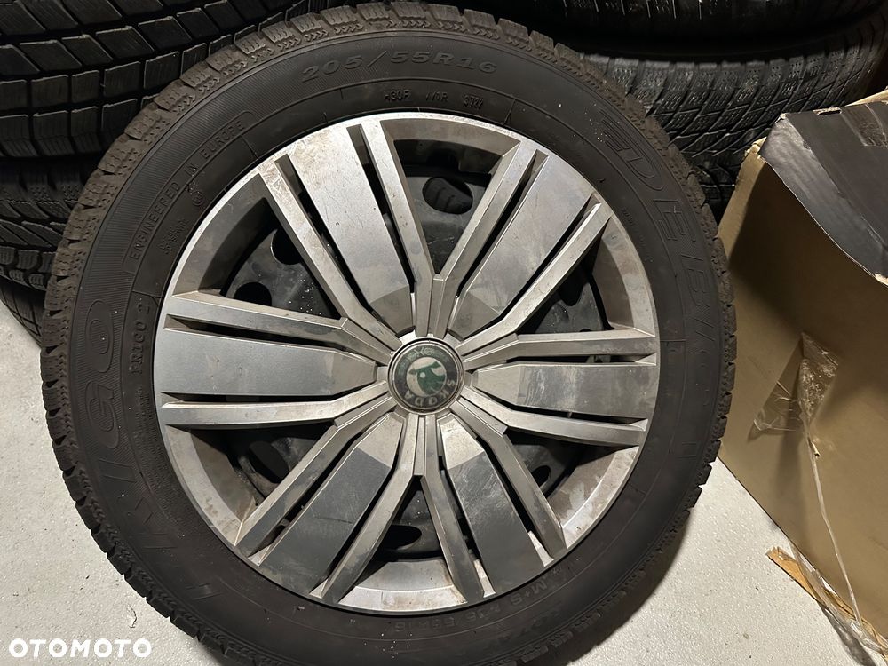 Zima 2 opony Dębica Frigo i 2 opony Polaris 3 Baum + 4 stalowe felgi 205/55R16 91T/H M+S - 2