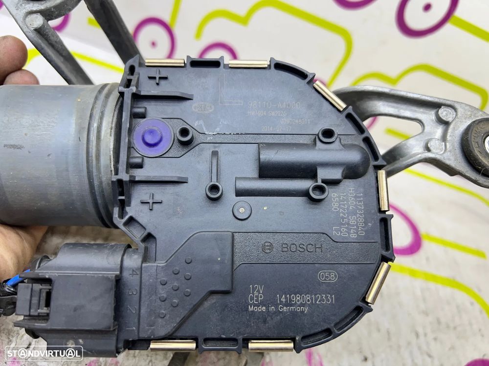 Limpa Vidros Esquerdo KIA CARENS IV REf.  98110A4000 - 0390248011 - NO. 340075 - 2