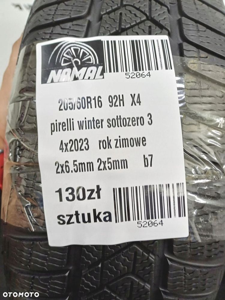 4x 205/60r16 pirelli 2023 opony zimowe 6,5mm 52064 - 10