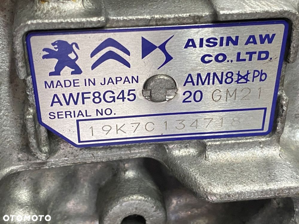 SKRZYNIA AUTOMATYCZNA 8G45 CITROEN PEUGEOT OPEL TOYOTA - 5