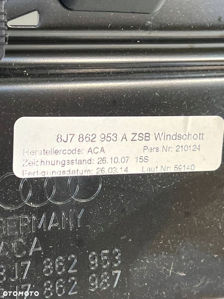 8J7 862 953 A Roleta bagażnika Audi TT TTS Mk2 2014 - 5