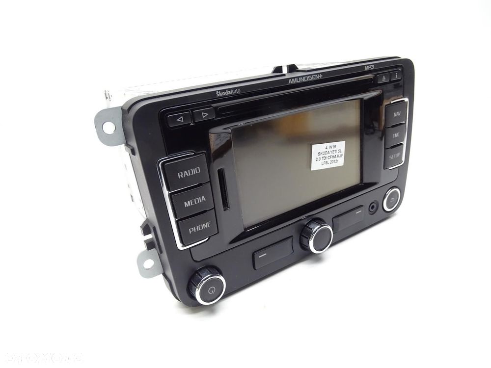 RADIO RADIOODTWARZACZ CD MP3 NAVI NAWIGACJA 3T0035192F SKODA YETI I 5L - 3