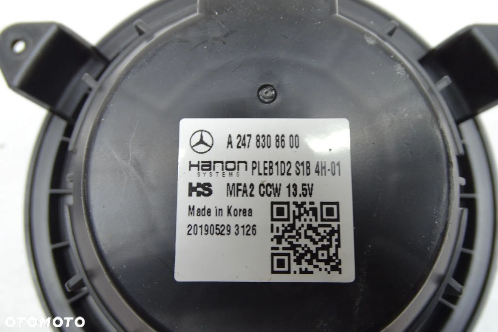 Mercedes CLA W118 A W177 B W247 Wentylator nagrzewnicy Rezystor 2478308600 2479061901 - 5