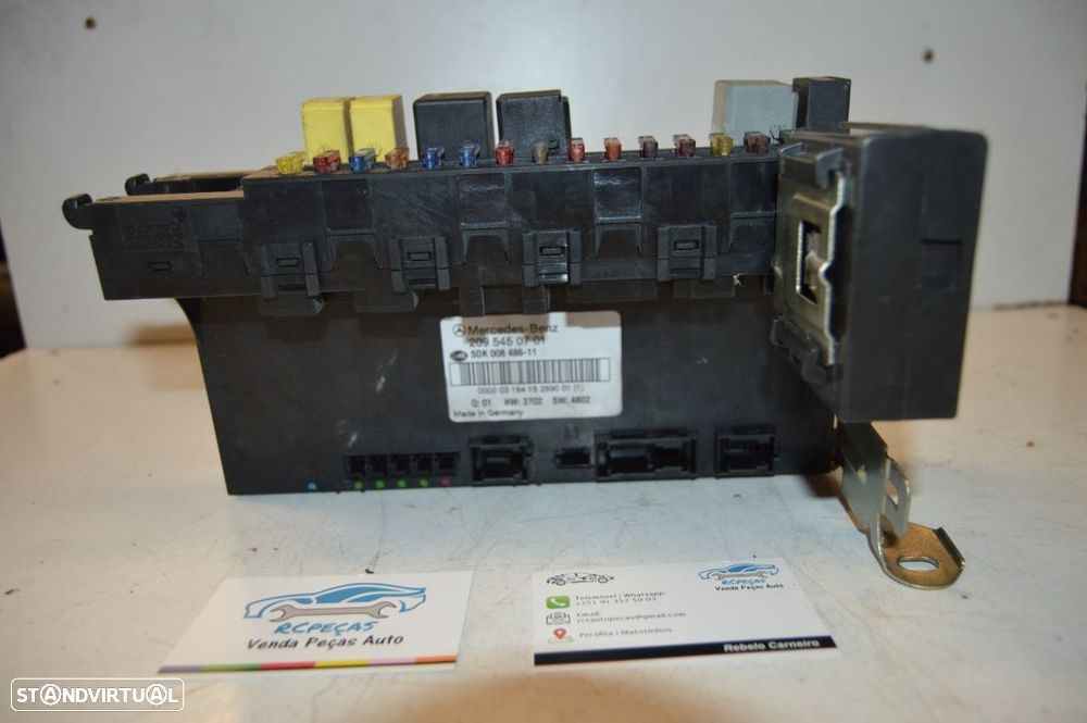 TAMPA CAIXA FUSIVEIS TAMPA PAINEL COMANDO CONTROLO SAM MERCEDES BENZ CLASS C W203 A2095450701 2095450701 COUPE CL203 CLC CLASS E W211 E220 CLK C209 W209 - 1