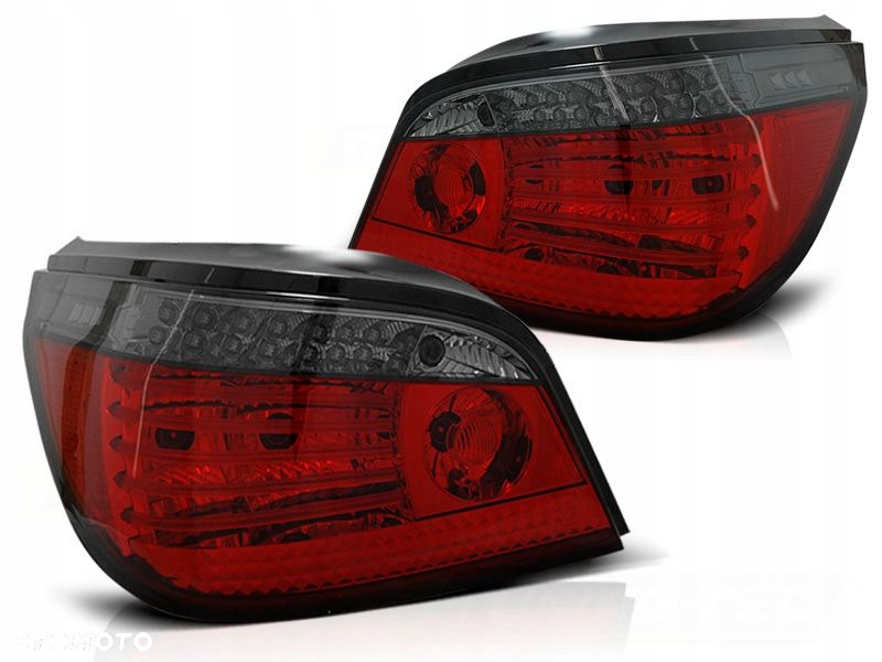 Lampy DIODOWE BMW E60 03-07 RED SMOKE LED SEQ - 2