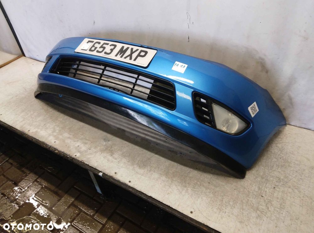 ^ ZDERZAK PRZÓD PRZEDNI FORD FIESTA MK.6 6 VI BŁĘKITNY NIEBIESKI HALOGENY - 2