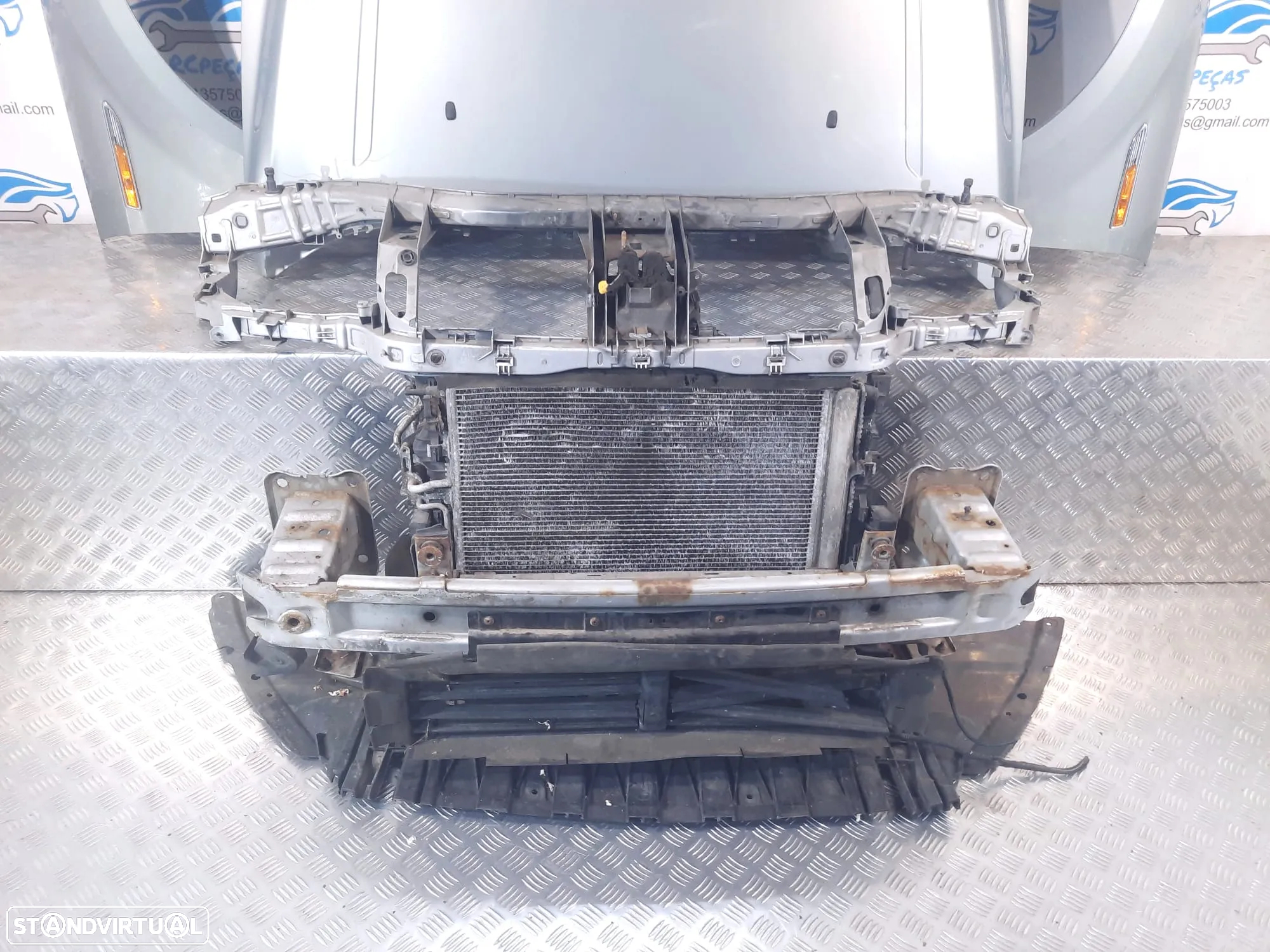 FRENTE COMPLETA FORD MONDEO IV 4 MK4 CAPOT PARACHOQUES GUARDA-LAMAS OTICAS RADIADOR VENTILADOR FRENTE FIBRA REFORÇO - 6