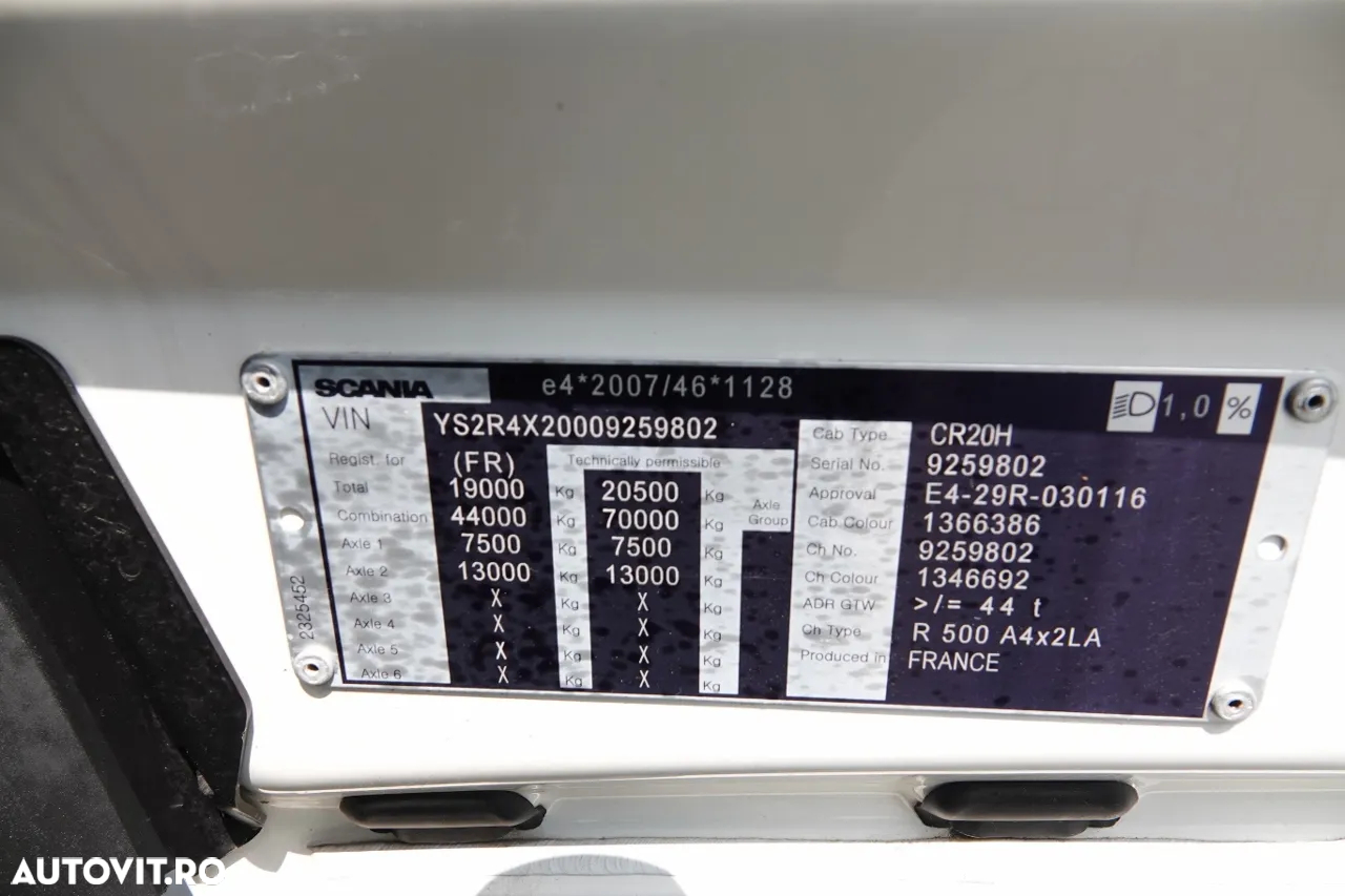 Scania R 500 / RETARDER / I-PARK COOL / 2019 / IMPORTAT / DUPĂ CONTRACTUL DE SERVICE - 35