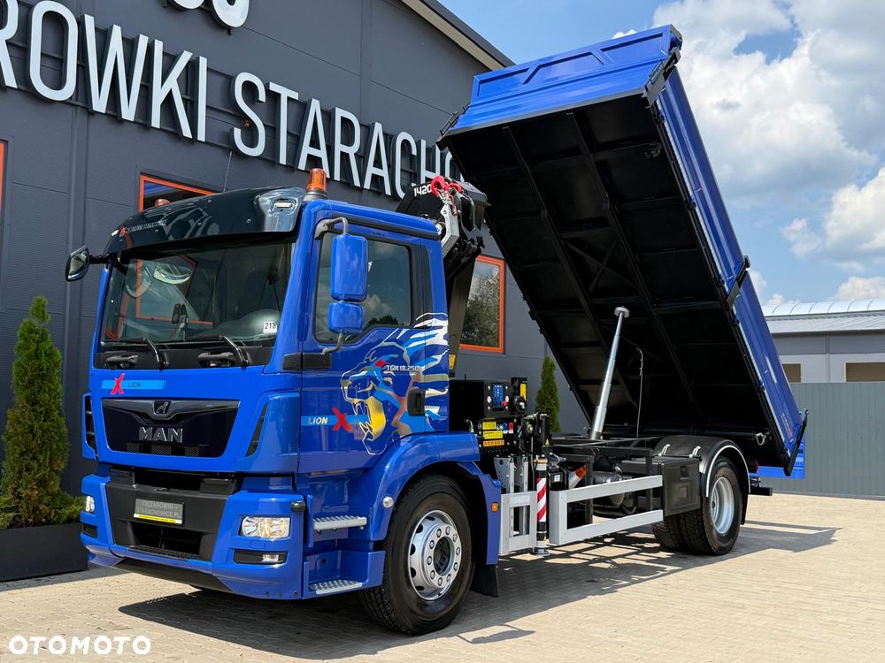 MAN TGM TGL TGS 18.250 // E6 // Klimatyzacja //  wywrotka + HDS HMF z pilotem // 4x2 // budowlanka // kiper wywrot żuraw dzwig kran crane - 14