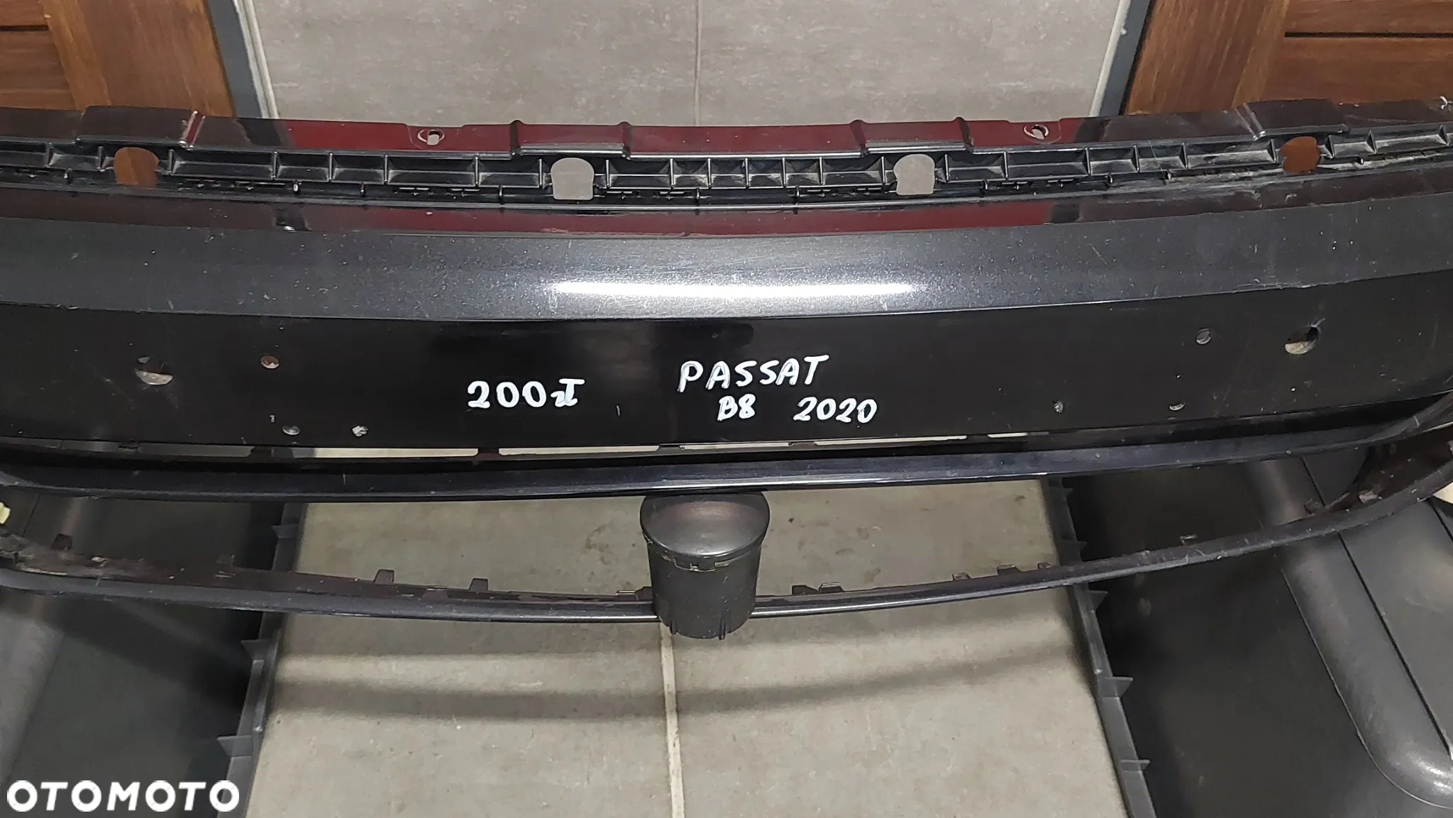 ZDERZAK PRZÓD GOŁY VW PASSAT B8 R2020 CZARNY NR 3G0807221E - 3