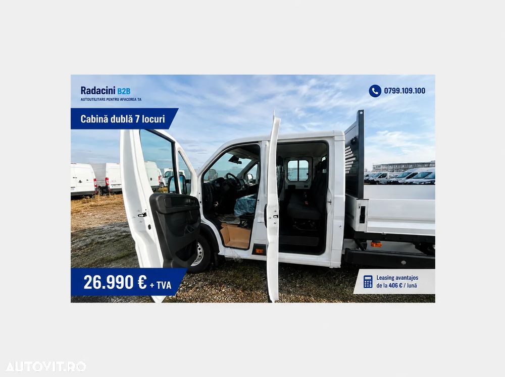 Citroën Jumper Cabina Dubla 6+1 locuri cu bena aluminiu - 5