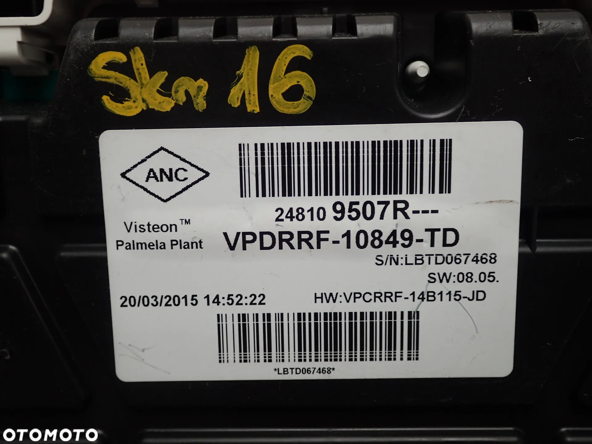 ZESTAW STARTOWY RENAULT TRAFIC III 285910001R 284B18533R 231A08052R 248109507R - 10