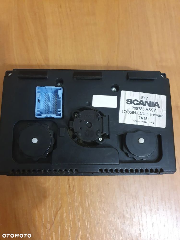 Panel, sterownik, ogrzewania, klimatyzacji, Scania r. 1789786 1748564 - 2
