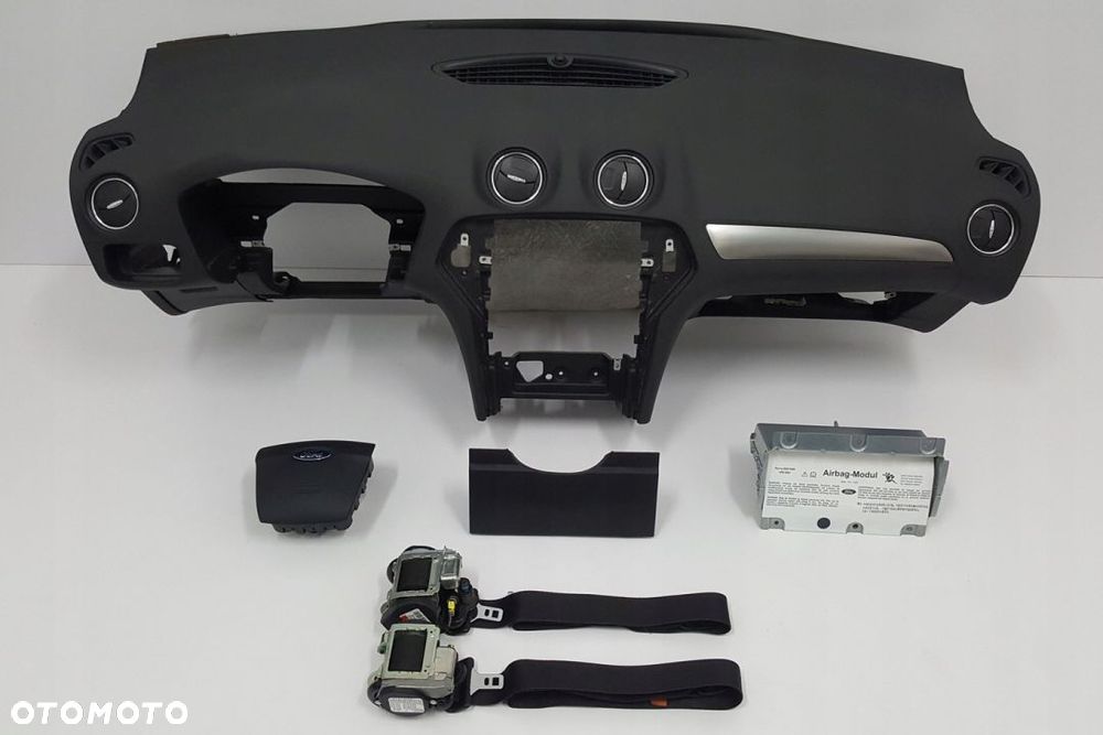 FORD MONDEO MK4 DESKA ROZDZIELCZA KONSOLA KOKPIT PULPIT PODUSZKI AIRBAG AIR BAG PASY KIT SET - 1