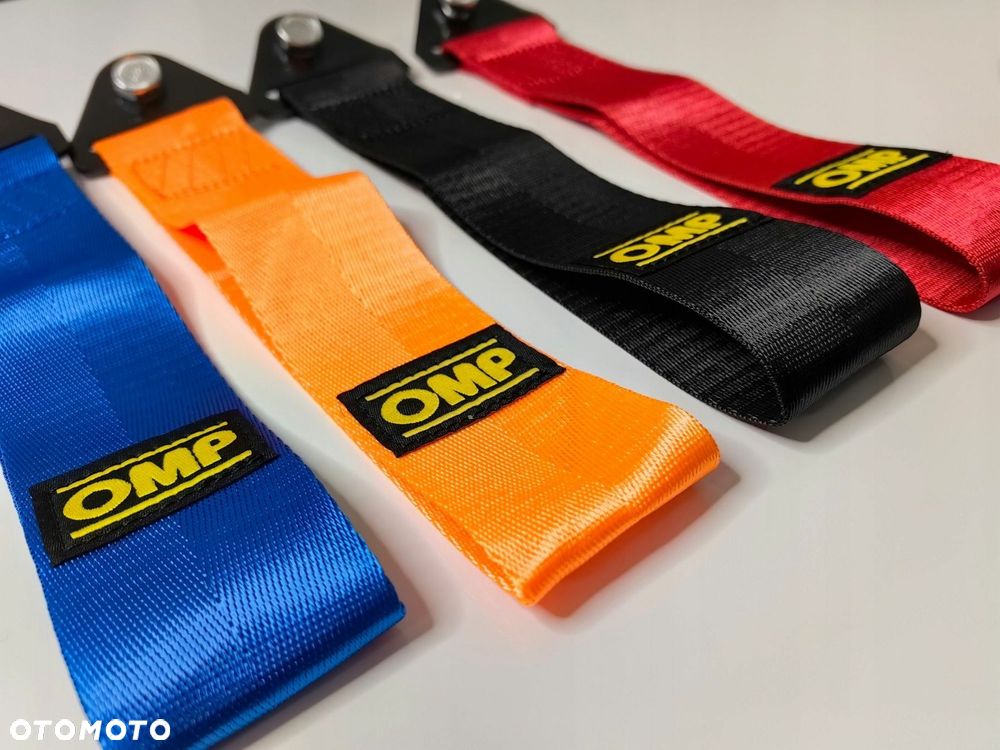 Pas Holowniczy tow strap OMP czarny BLACK - 4