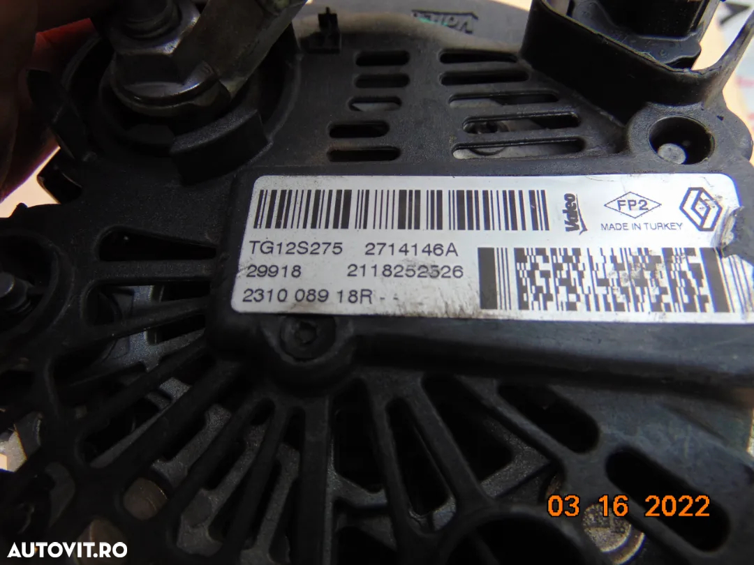 Alternator renault 1.5 Captur Clio 4 dacia Lodgy duster logan sandero mcv 1.5 - 2