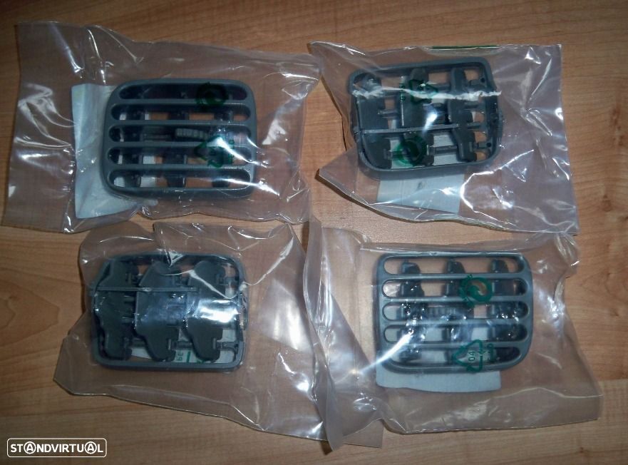 Grelhas sofagem ventilação ventiladores Ar Renault Clio II pretas NOVAS - 4