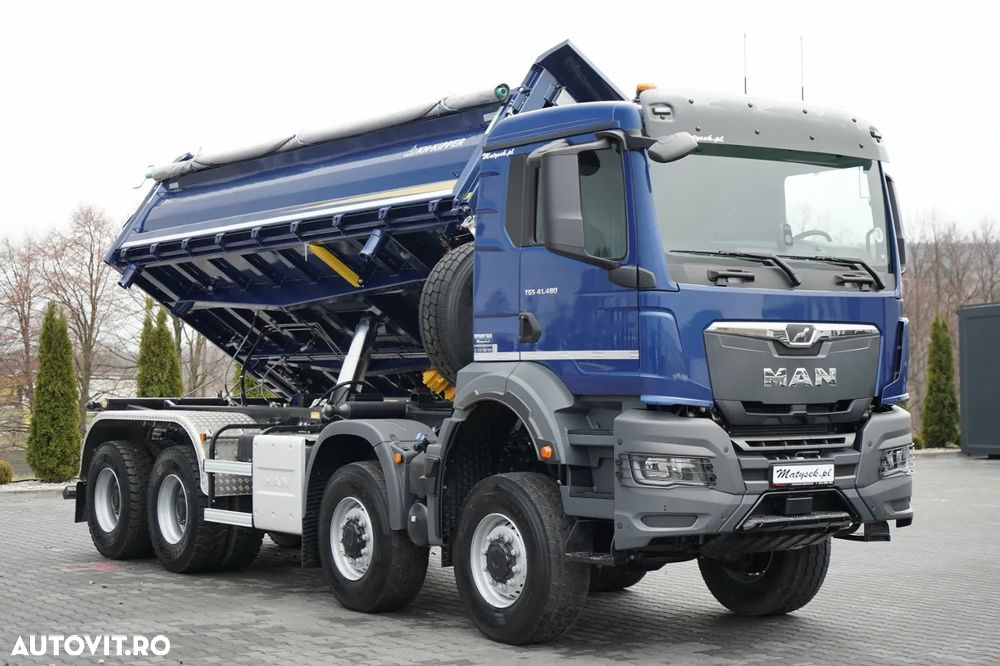 MAN TGS 41.480 / 8x6 / BASCULANĂ SPATE / MANUAL / NOU NOU / KH-KIPPER / - 12