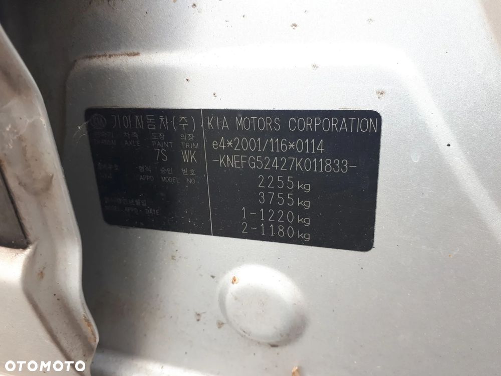 KIA CARENS III 06-11 OSŁONA PRZECIWSŁONECZNA PRAWA LEWA  7S - 29