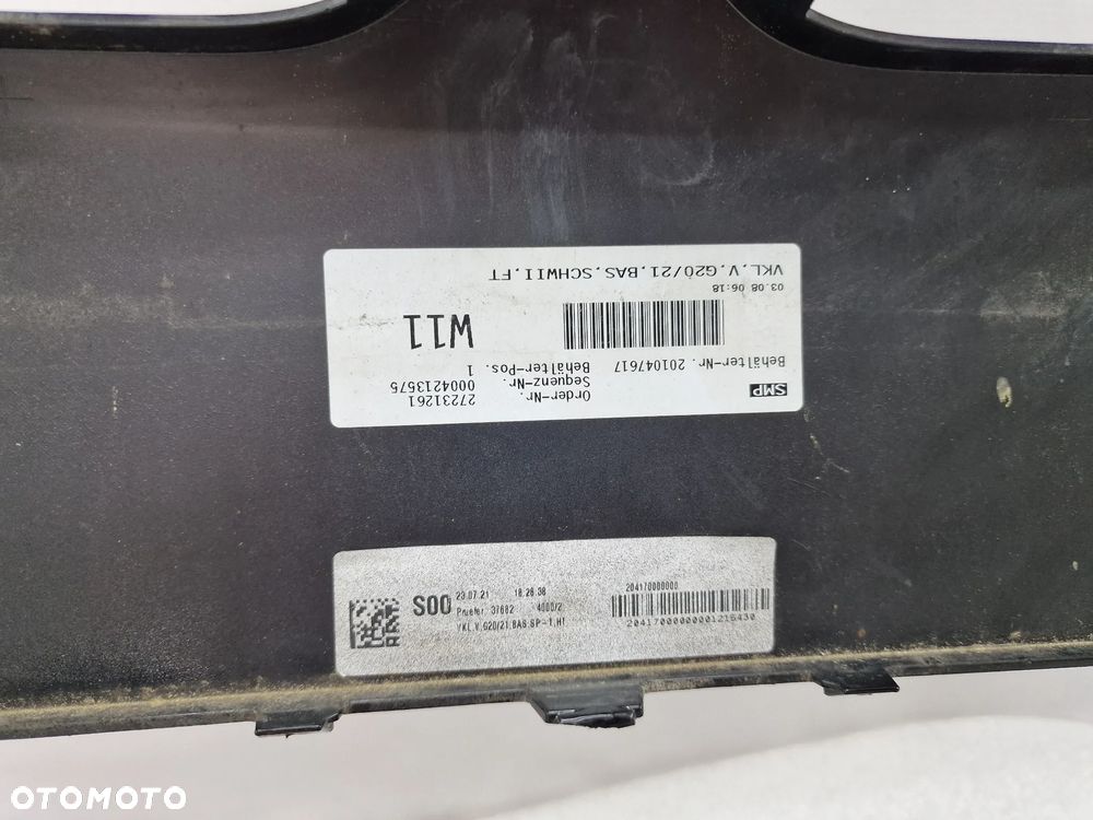 BMW G20 / G21 17- ZWYKŁY ZDERZAK PRZEDNI PRZÓD NA 4X PDC , KOLOR CZARNY METALIK , NR 51117422239 / 7422239 , NR AUKCJI NZ1053 - 27