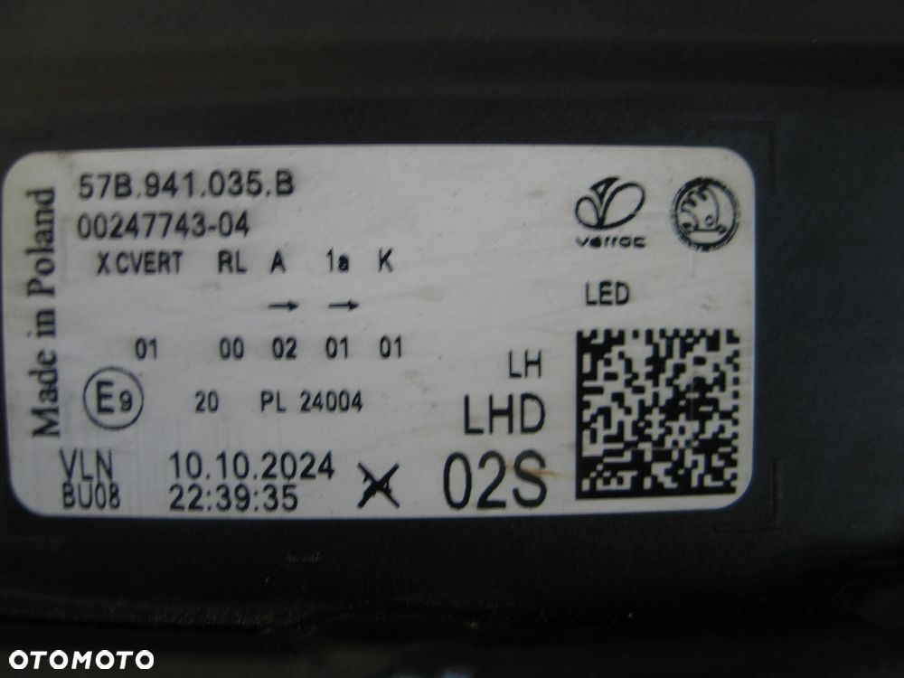 lampa lewy przod skoda karoq lift 21r- 57B941035B - 15