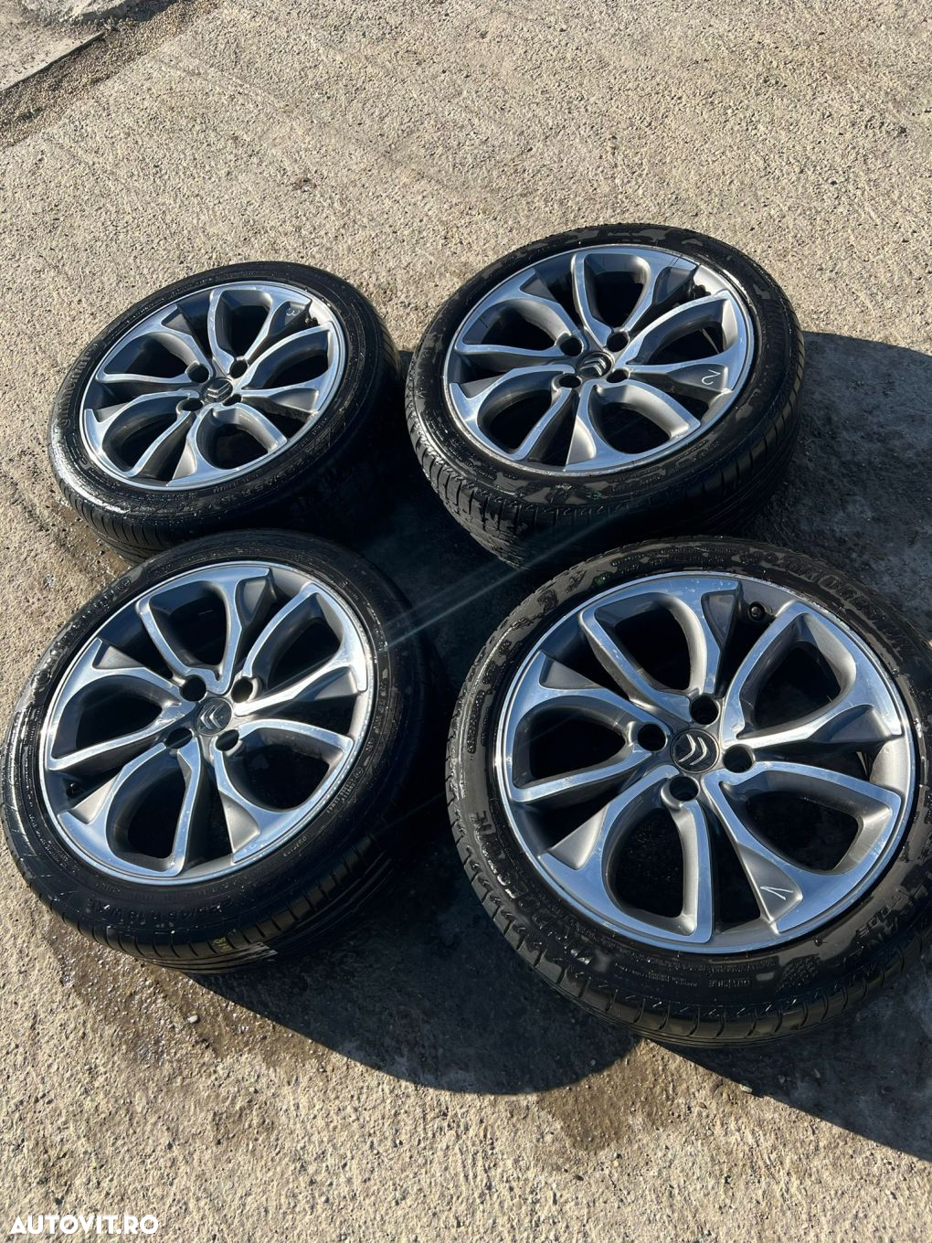 Set roti pe 18 cu anvelope vara pentru Citroen DS4, DS5. - 2