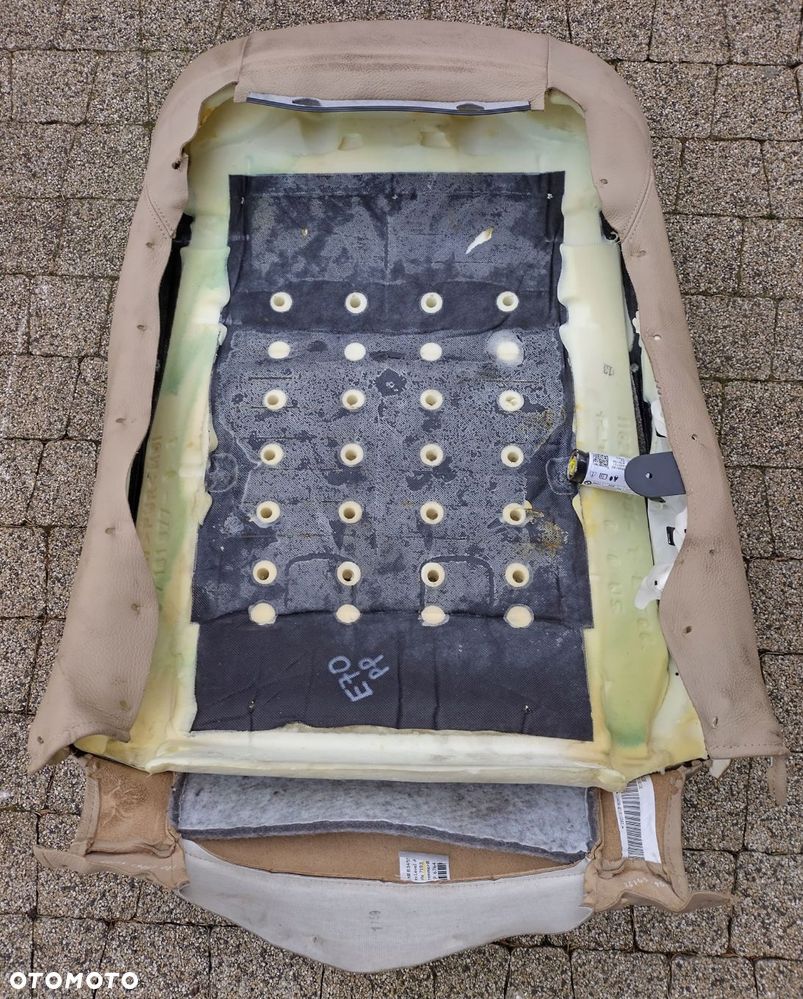 bmw x5 e70 oparcie fotela prawy przód prawe przednie beżowe oryg - 5