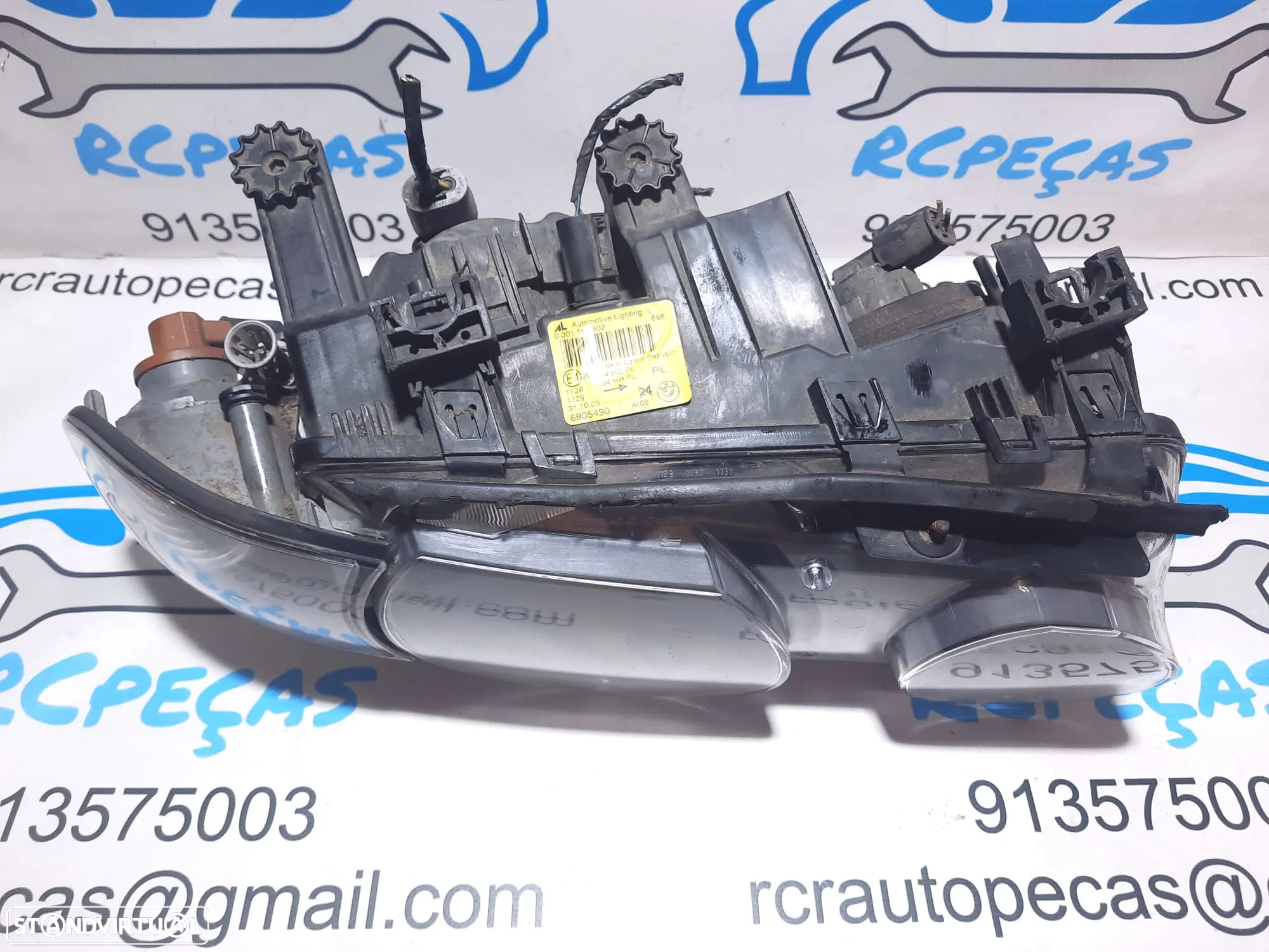 OTICA OTICAS DIREITA ORIGINAL BMW SERIE 3 E46 COMPACT 63126901970 OPTICA OPTICAS FAROL FAROIS - 3
