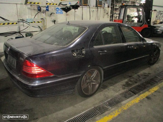 Carro MOT:  648960 Cxvel: 722626 MERCEDES W220 S320 Cdi 2003 320CDI 204CV 4P PRETO DIESEL - 3