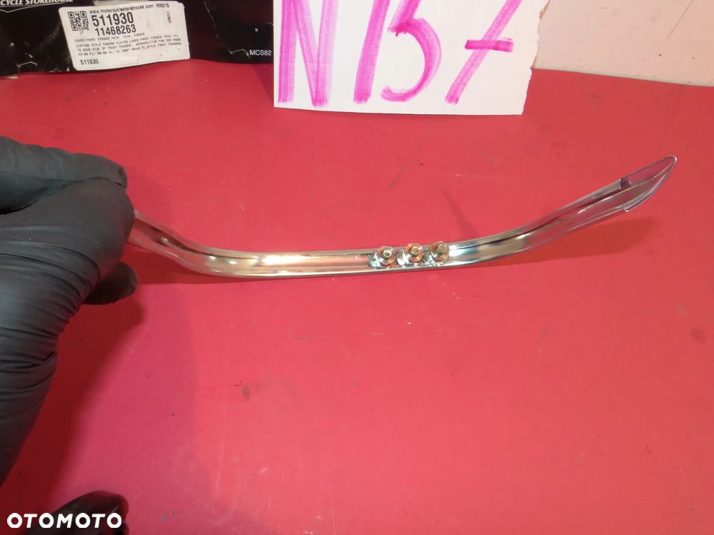 HARLEY WL UL KNUCKLEHEAD PANHEAD Dolna listwa błotnika przedniego, cienka. Chrom N157 - 4