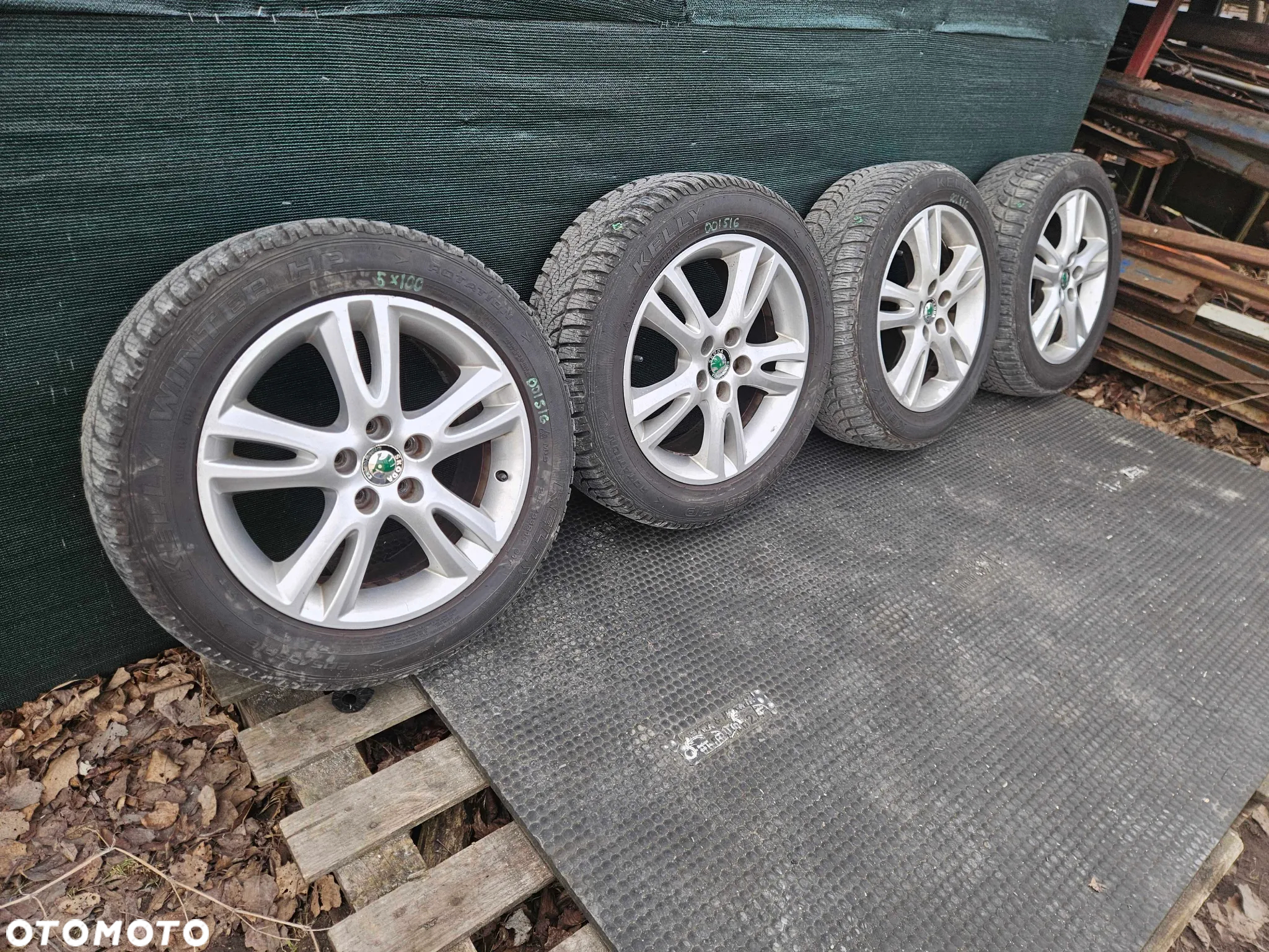 Kola Alu Felga Alufelgi Kolo Felgi Opony Zimowe 205/55 R16 5x100 6.5J ET43 Skoda Seat AUDI VW - 2