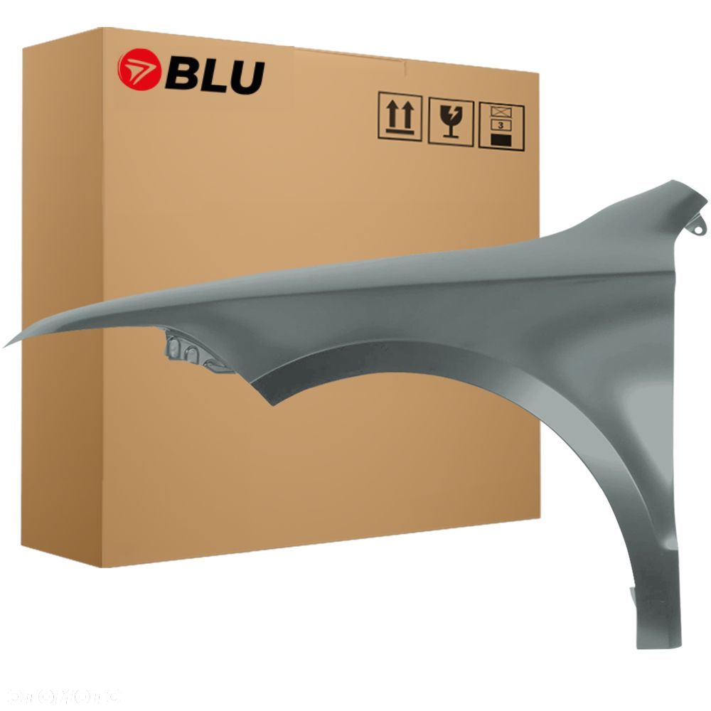 BLU Błotnik SKODA SUPERB II 3T LF7Y lewy szary 08-13 przód GrauMetal - 1