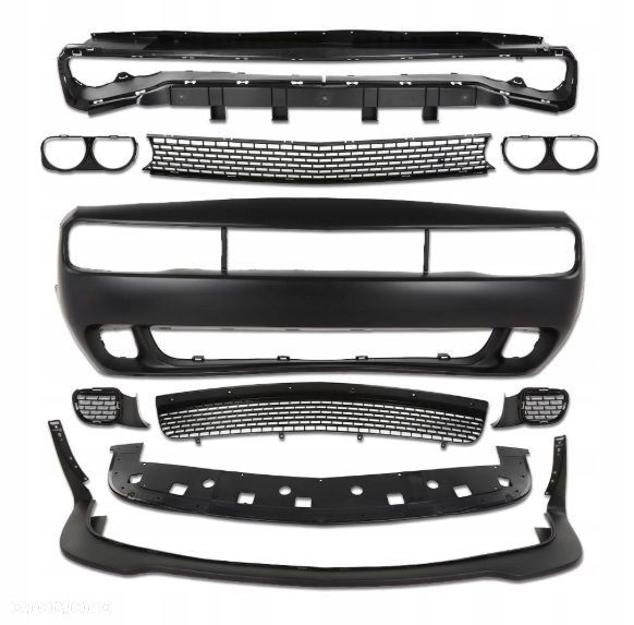 Zderzak przedni Grill kratki spoiler kpl SRT Dodge Challenger Lift 2014-17 - 3