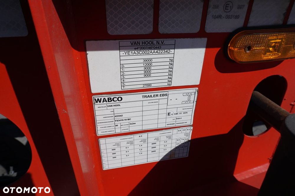 Van Hool PODKONTENEROWA ADR FELGI ALUMINIOWE * 2016 * - 11