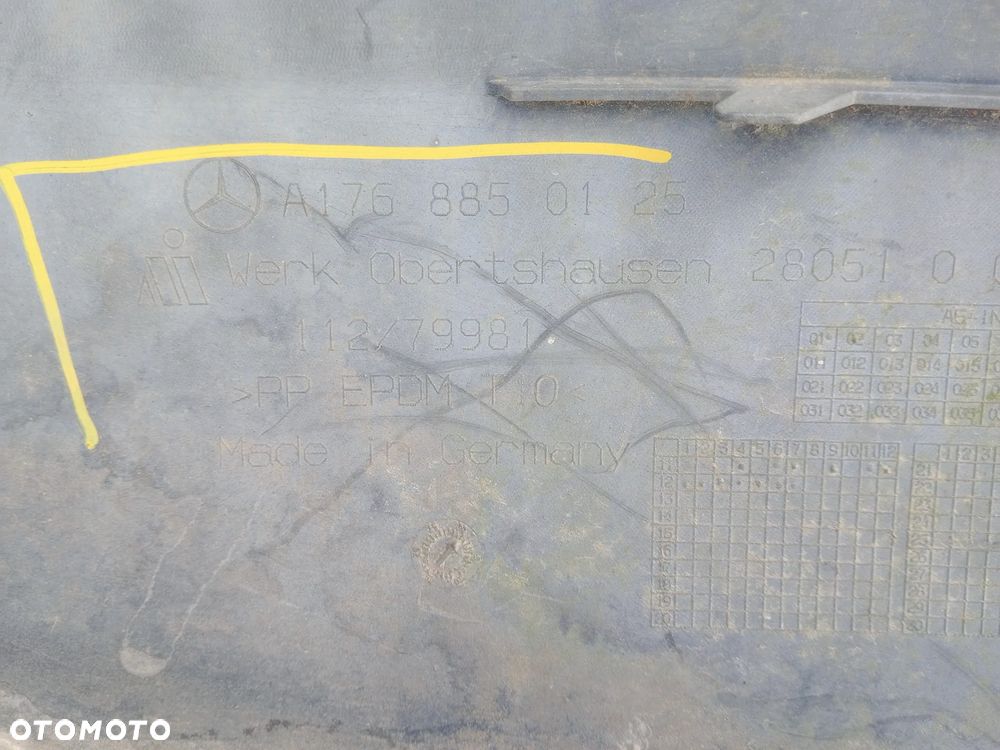 MERCEDES A-KLASA W176 A176 2012- ZDERZAK TYLNY TYŁ - 8