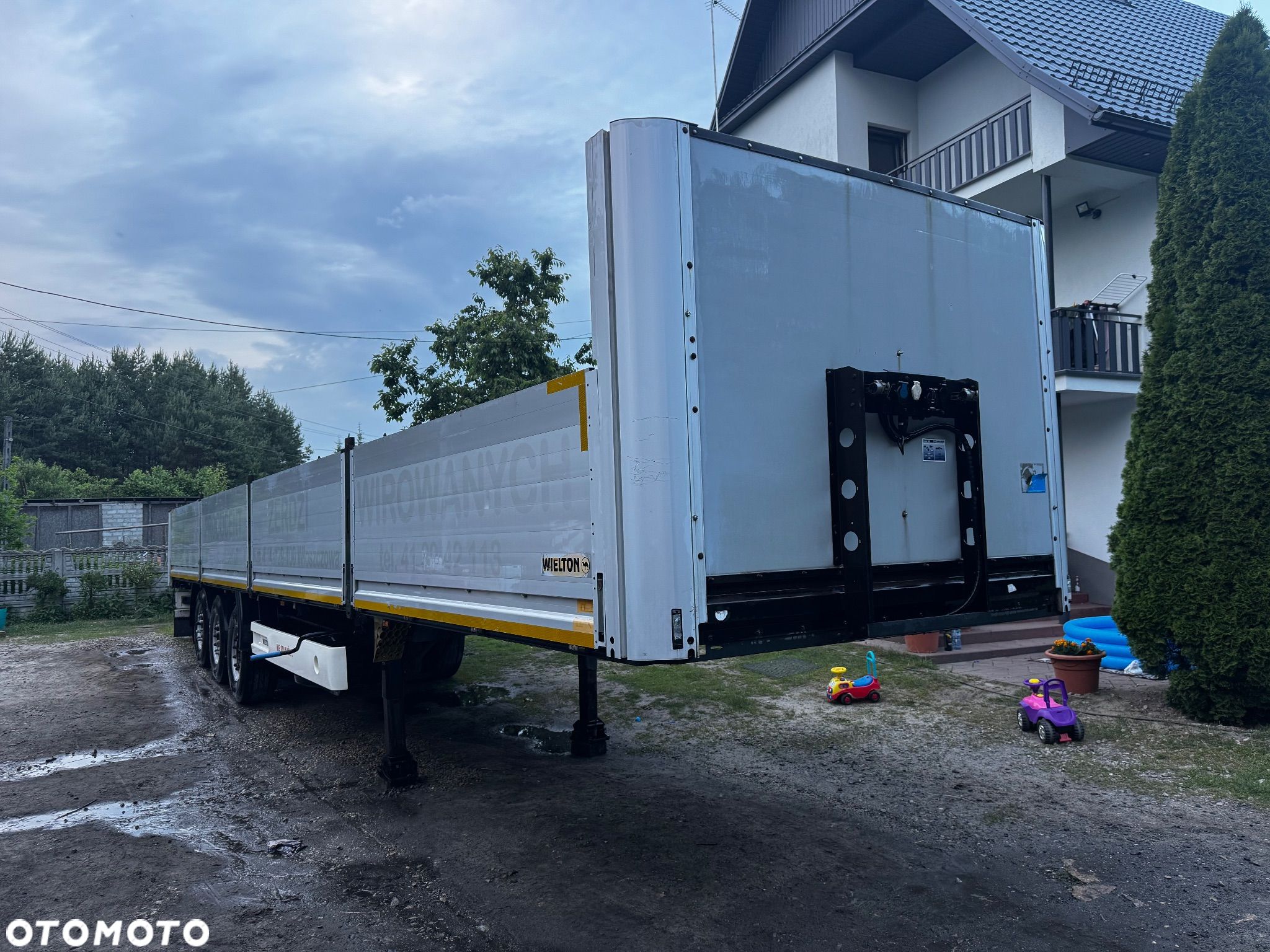 Wielton BURTOWA/BURTÓWKA 80CM ALUFELGI NOWE OPONY Oś Podnoszona - 1