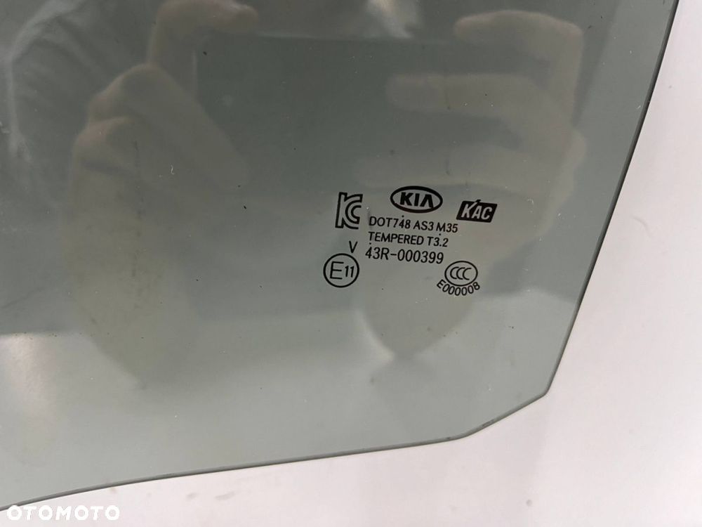 Szyba boczna Kia Rio 3 III HB 5Drzwi 11-17r. lewa tylna z drzwi oryginalna ciemna przyciemniona - 2