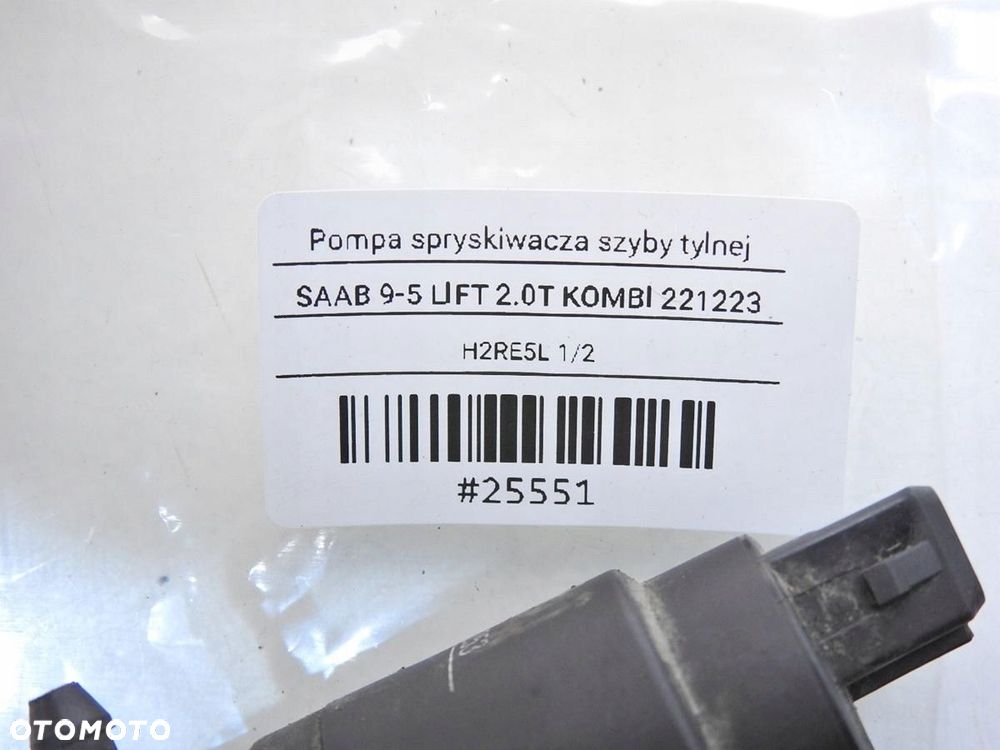 POMPKA SPRYSKIWACZA SZYBY TYLNEJ SAAB 9-5 - 3