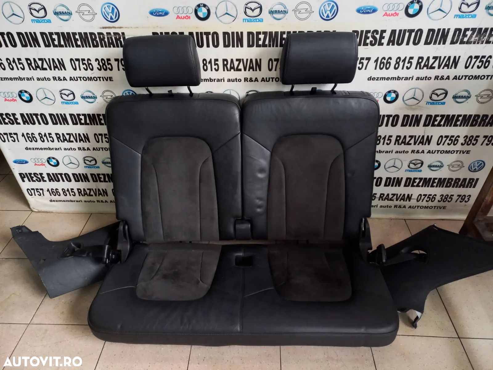 Scaune Spate Bancheta Locurile 6 Si 7 Din Piele Audi Q7 4L An 2006-2007-2008-2009-2010-2011-2012-20 - 1