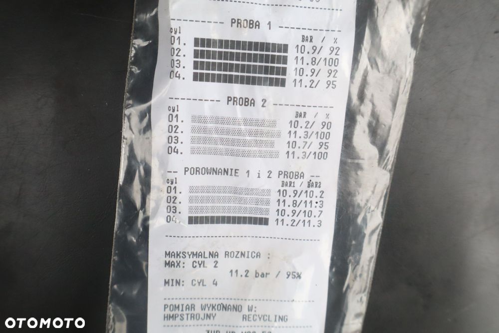 SILNIK  BMW 1 E87 116I 1.6 115KM N46B15A TEST - 2