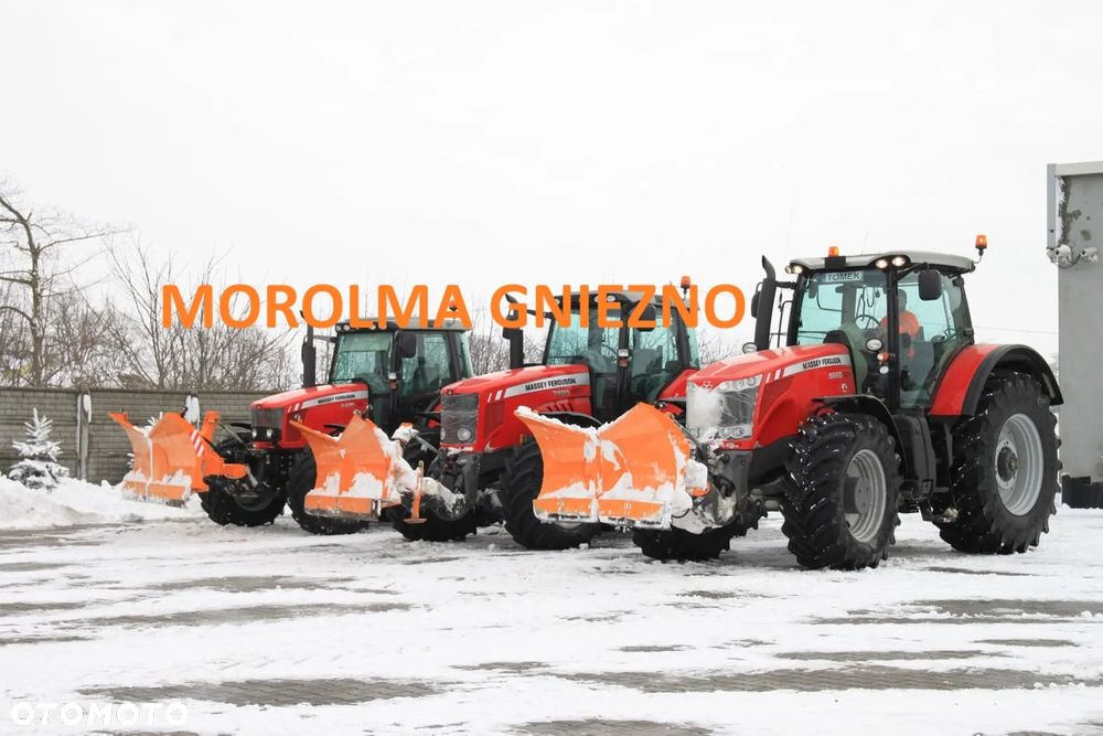 Składany pług do śniegu śnieżny komunalny ciężki 3,0 m TUZ kat II hydrauliczny - 7