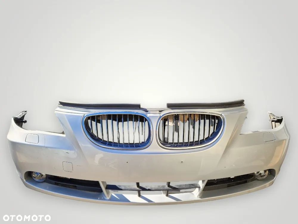 BMW 5 E60 E61 ZDERZAK PRZEDNI PRZÓD XENON KSENON LAMPY LAMPA PRZEDNIA XENON KSENON CHŁODNICE WZMOCNIENIE CZOŁOWE - 3