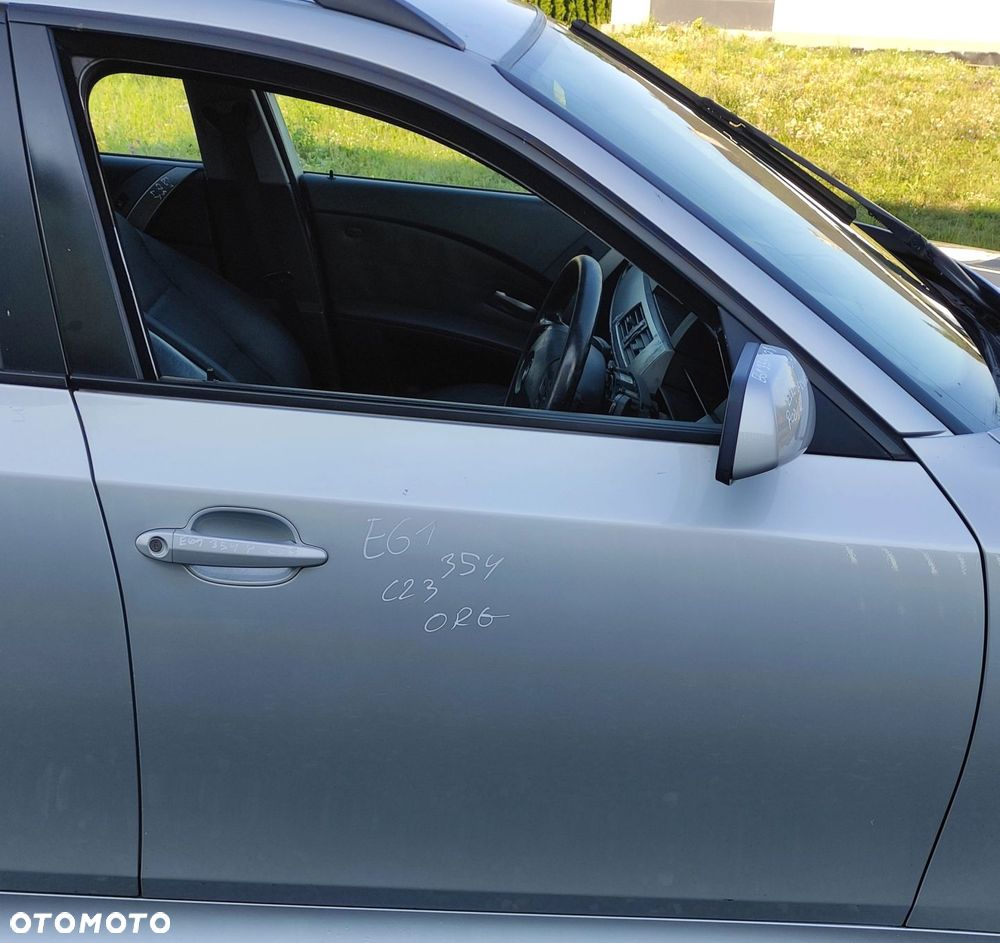 DRZWI PRAWY PRZÓD PRZEDNIE BMW E60 E61 354 TITANSILBER ORG LAKIER - 1