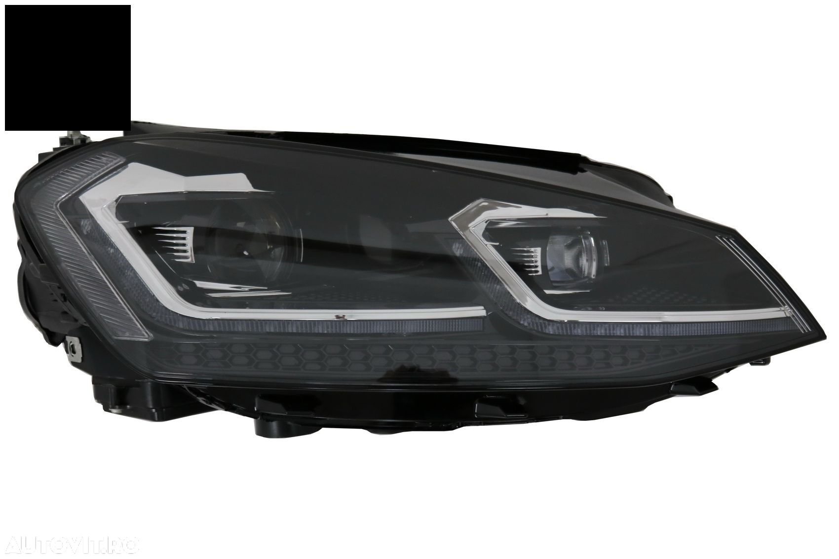 Faruri LED Bi-Xenon Look VW Golf 7 VII (2012-2017) Facelift G7.5 R Line Design cu - livrare gratuita - 2