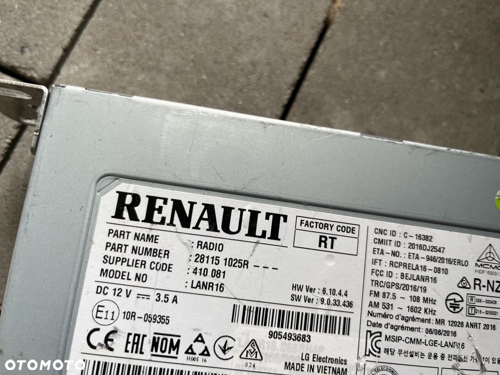 Radio (7) Renault Megane IV - 3