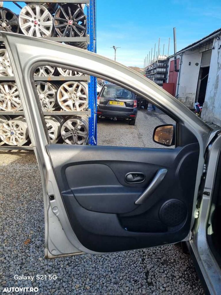 Usa Stanga Fata Dacia Sandero 2 Stepway 2012 - 2016 SUV 4 Usi PLATINUM SILVER Ted69 (1395) - 2